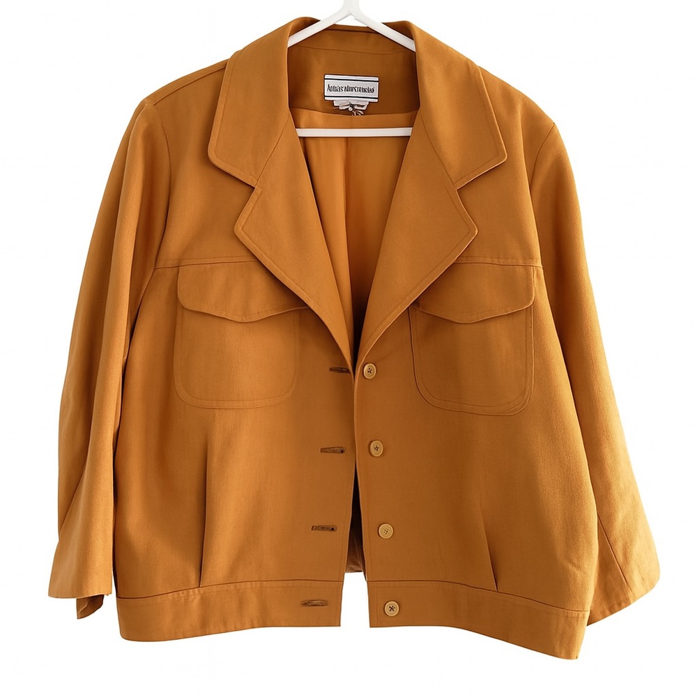 August Max Woman Mustard Utility Jacket | Sunset Rodeo Vibes Meets City Chic 🌆🌾
